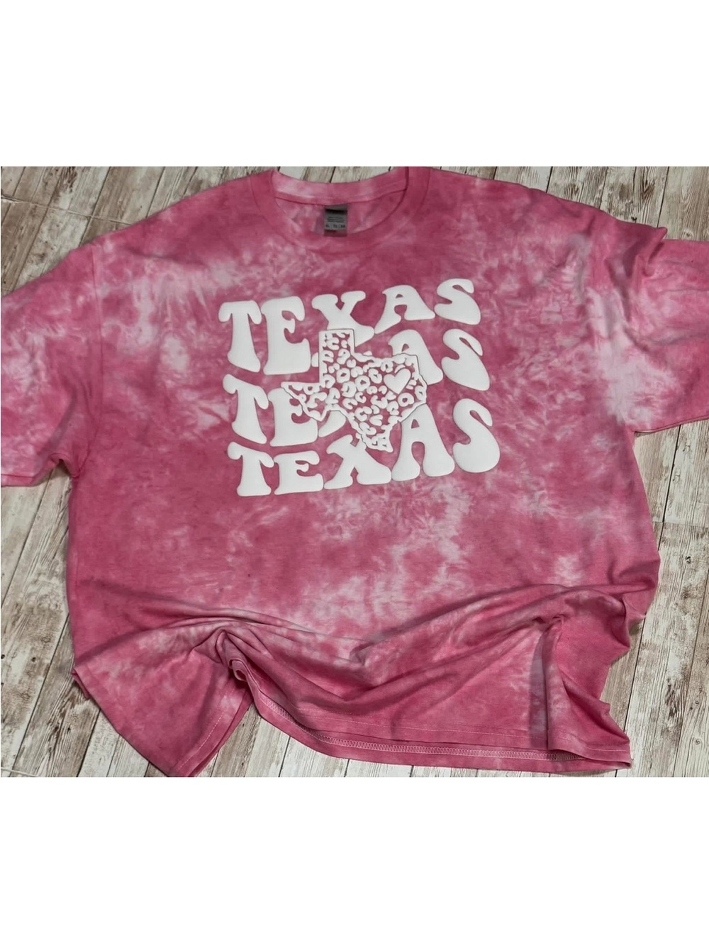 Pink hand dyed ‘Texas' Shirt XL